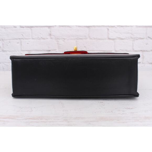 Chanel Double Chain Shoulder Bag Quilted Red Jersey Handbag Leather A4033 - Picture 12 of 12